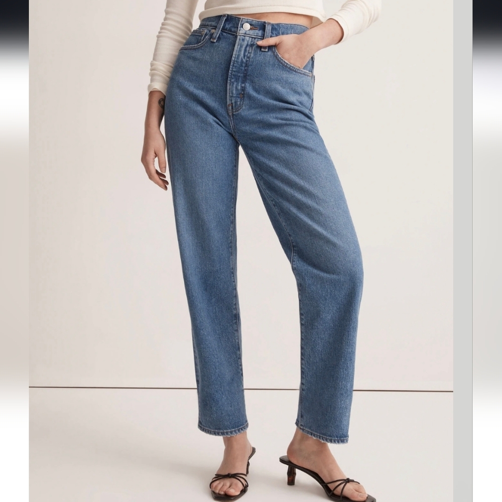 Madewell The Perfect Vintage Straight Jean in Earlwood Wash Sz 24 NWT